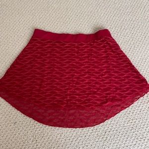 Medium Capezio Red Mesh Ballet Skirt